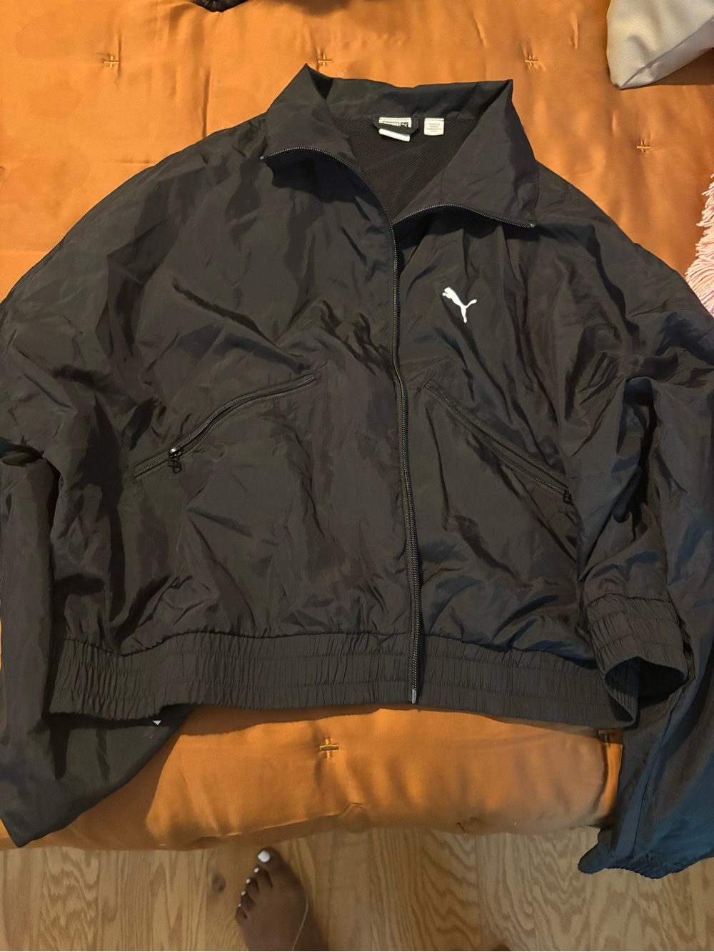 Puma Women’s Black Windbreaker Jacket